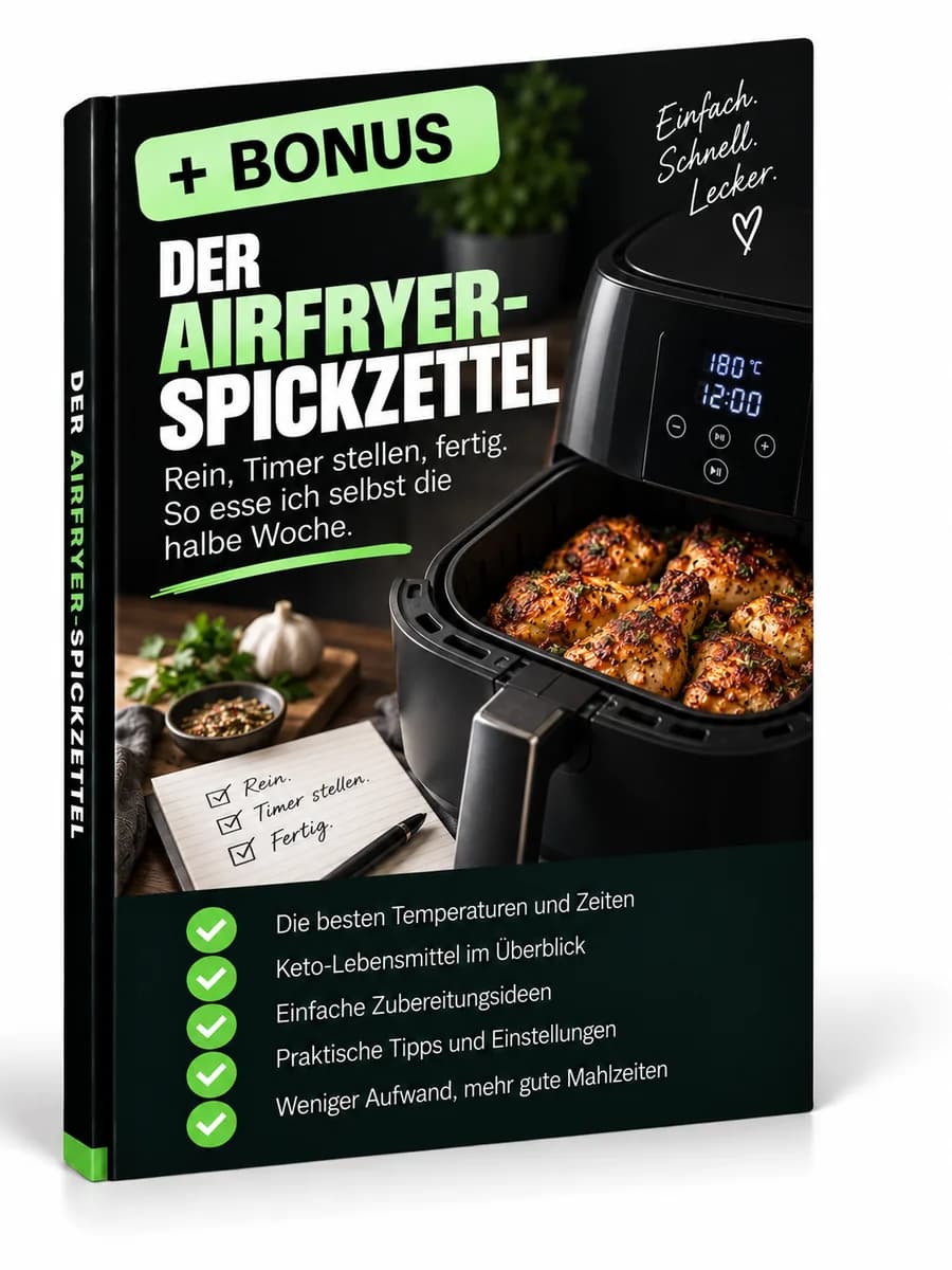 Buchcover „Airfryer-Spickzettel“
